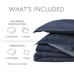 Kirklands Home Navy Chambray 2-pc. Twin/Twin XL Comforter Set Blue Sale