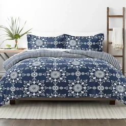 Kirklands Home Navy Daisy Medallion Queen 3-pc. Comforter Set Blue Clearance