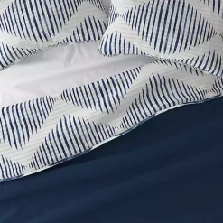 Kirklands Home Navy Diamond Line Reversible 2-pc. Twin Quilt Set Discount