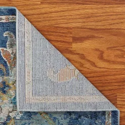 Kirklands Home Navy Faded Floral Area Rug, 2x9 Best