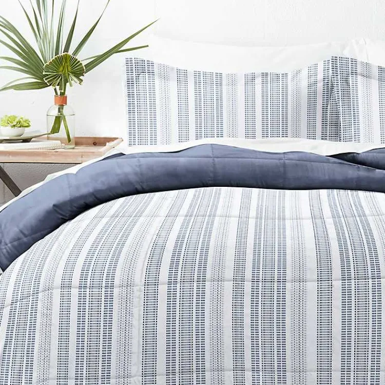 Kirklands Home Navy Farmhouse Dreams Queen 3-pc. Comforter Set Best