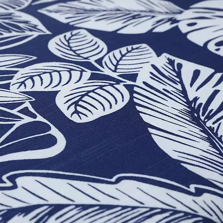 Kirklands Home Navy Foliage 2-pc. Outdoor Lumbar Pillows, 18 in.