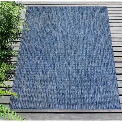 Kirklands Home Navy Intertwine Indoor/Outdoor Area Rug, 4x7 Blue Sale