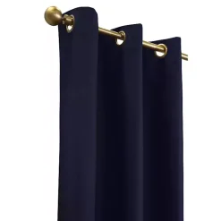 Kirklands Home Navy Room Darkening Curtain Panel Set, 54 in. Blue Clearance