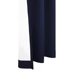 Kirklands Home Navy Room Darkening Curtain Panel Set, 84 in. Blue New