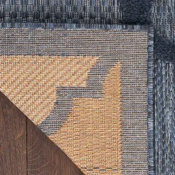 Kirklands Home Navy Trellis Indoor/Outdoor Area Rug, 5x7 Blue Discount
