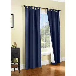 Kirklands Home Navy Weathermate Curtain Panel, 72 in Blue Outlet