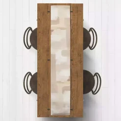 Kirklands Home Neutral Abstract Table Runner, 72 in. Tan Hot