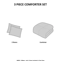 Kirklands Home Neutral Stripe Full/Queen 3-pc. Comforter Set New