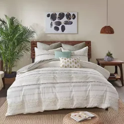 Kirklands Home Neutral Stripe King 3-pc. Comforter Set Discount