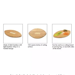 Kirklands Home New Orleans Saints Bamboo Football Cutting Board Tan Best