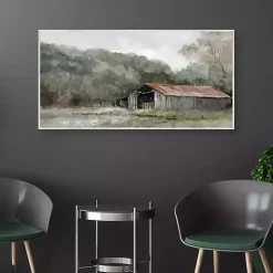 Kirklands Home Old Gray Barn Framed Canvas Art Print