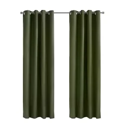 Kirklands Home Olive Alpine Blackout Curtain Panel, 95 in. Green Best