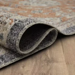 Kirklands Home Granary Floral Area Rug, 6x9 Orange Online
