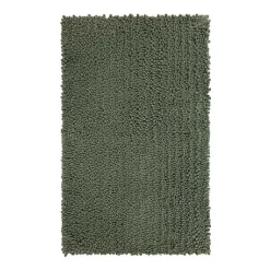 Kirklands Home Oregano Chenille Bath Mat, 34 in. Green New