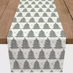 Christmas Dining & Entertaining>Kirklands Home Ornate Trees Christmas Runner, 90 in. Green