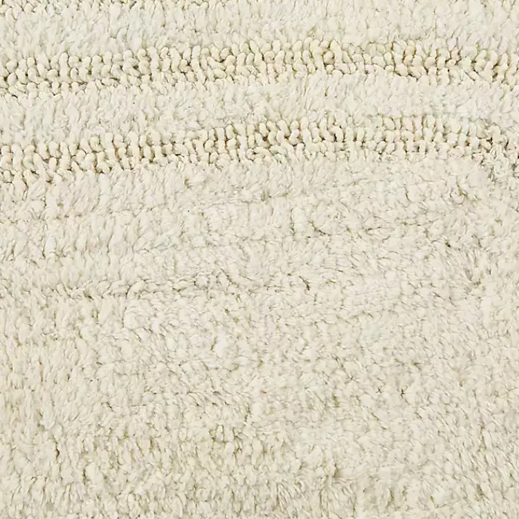 Kirklands Home Oval Classic Crochet Bath Mat Ivory Sale