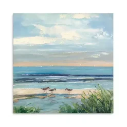 Kirklands Home Paradise Beach Canvas Art Print, 30x30 in. Blue Best