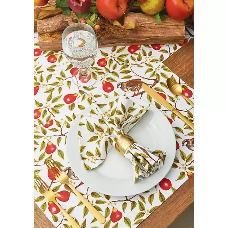 Christmas Dining & Entertaining>Kirklands Home Partridge in a Pear Tree Napkins, Set of 6