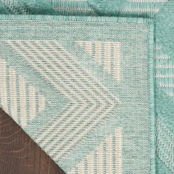 Kirklands Home Pastel Lime Diamond Outdoor Area Rug, 6x9 Green Sale
