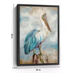 Kirklands Home Pelican Perch Framed Canvas Art Print, 24x36 in. Hot