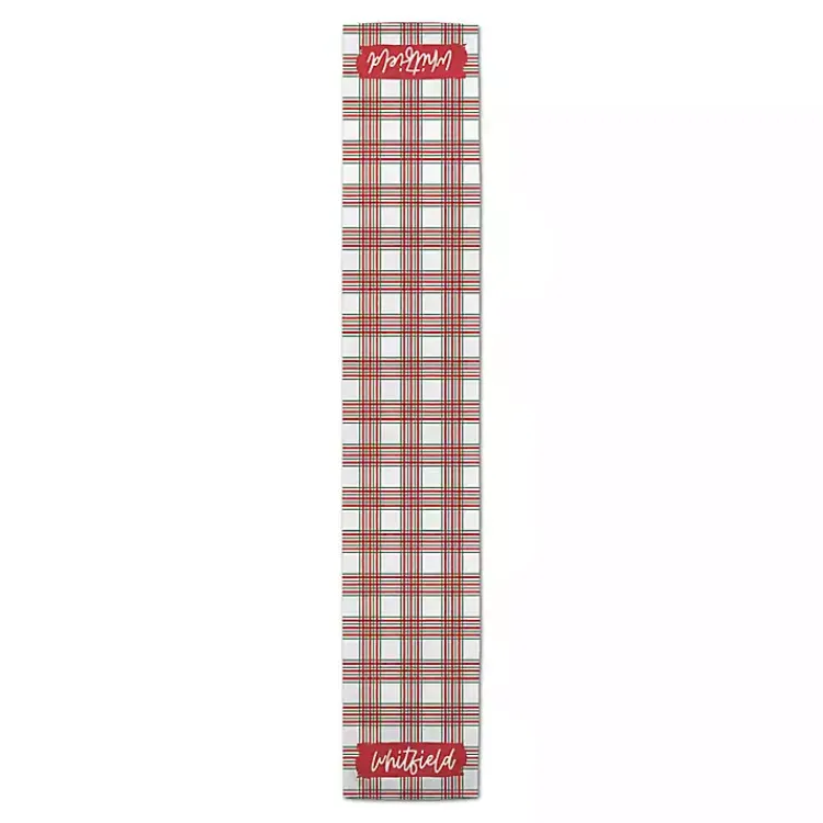 Christmas Dining & Entertaining>Kirklands Home Personalized Christmas Plaid Table Runner, 72 in.