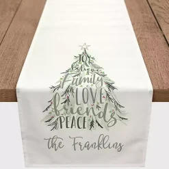 Christmas Dining & Entertaining>Kirklands Home Personalized Christmas Words Table Runner, 72 in.