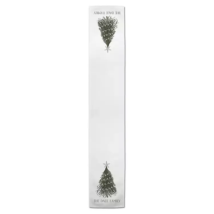 Christmas Dining & Entertaining>Kirklands Home Personalized Wispy Tree Table Runner, 72 in.