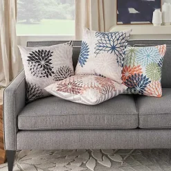 Kirklands Home Floral Chevron Outdoor Throw Pillow Pink Online