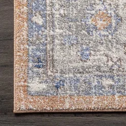 Kirklands Home Pink Vintage Floral Print Area Rug, 5x7 Hot