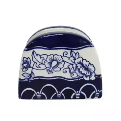 Kirklands Home Pip Vintage Blue Floral 3-pc. Shaker & Napkin Set Best