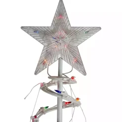 Outdoor Christmas Decorations>Kirklands Home Pre-Lit Multicolor White Spiral Trees, Set of 3