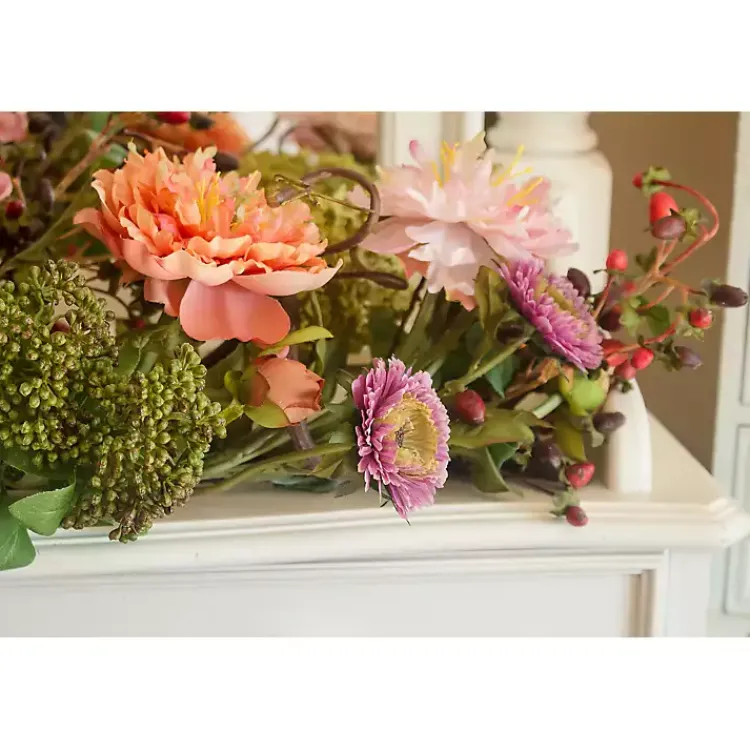 Arrangements & Greenery>Kirklands Home Pretty Peony Garden Mix Arrangement