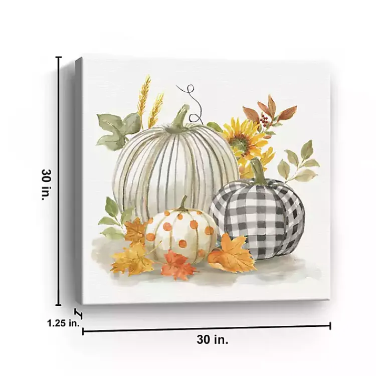 Fall>Kirklands Home Pumpkin Décor I Canvas Art Print, 30x30