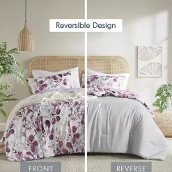 Kirklands Home Purple Botanical 3-pc. Full/Queen Comforter Set Sale