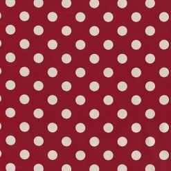 Kirklands Home Red & White Polka Dot Chair Cushion