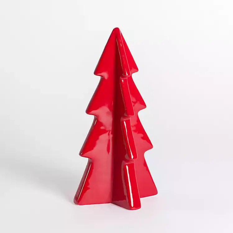 Christmas Decorations>Kirklands Home Ceramic Christmas Tree, 15 in. Red