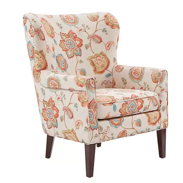 Kirklands Home Red Floral Colette Accent Chair Hot