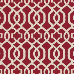 Kirklands Home Red New Geometric Outdoor Settee Cushion Sale