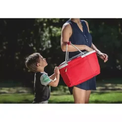 Kirklands Home Ole Miss Rebels Cooler Basket Red Clearance
