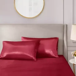 Kirklands Home Satin King 2-pc. Pillow Case Set Red Discount