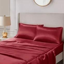 Kirklands Home Satin Standard 2-pc. Pillow Case Set Red Clearance