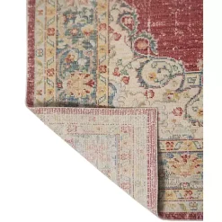 Kirklands Home Vintage Medallion Area Rug, 2x3 Red Sale
