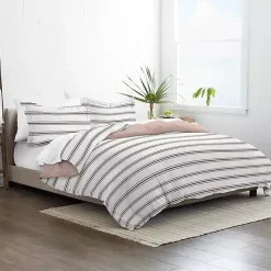 Kirklands Home Rose Pink Echo Stripe 3-pc. King Duvet Cover Set