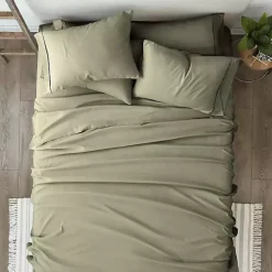 Kirklands Home Sage Ultra Soft 6-pc. California King Sheet Set Green New