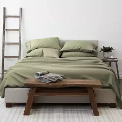 Kirklands Home Sage Ultra Soft 6-pc. California King Sheet Set Green New