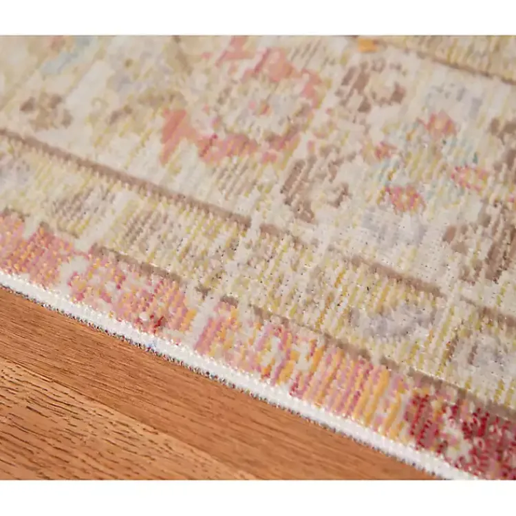 Kirklands Home Salmon Vintage Border Area Rug Best