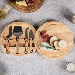 Kirklands Home San Francisco 49ers Cheese Board and Tool Set Tan New