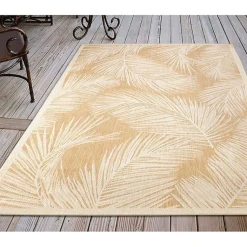 Kirklands Home Sand Cabo Palm Indoor/Outdoor Rug, 7x9 Outlet