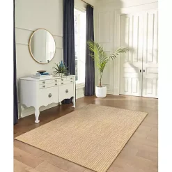 Kirklands Home Sand Intertwine Indoor/Outdoor Area Rug, 4x7 Tan Hot